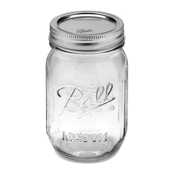 Ball Ball Regular Mouth Mason Jar 16 oz 12 pk 61000 - main